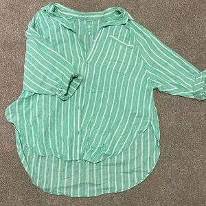 Aerie Mint Button Down